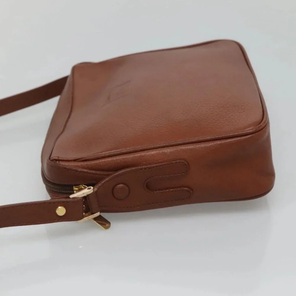 Burberrys Shoulder Bag Leather Brown Gold Auth ep8702 - Picture 6 of 16